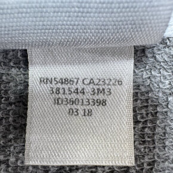 Victorias Secret PINK Pullover Sweater Medium Black Gray White 1/4 Zip Pocket - Picture 5 of 7